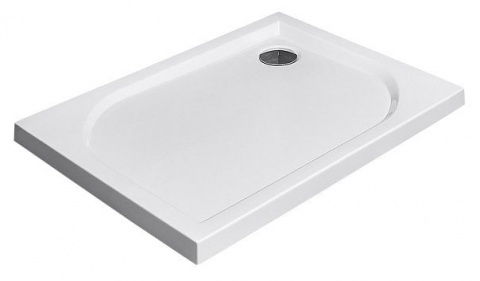 Cadita dus dreptunghiulara Radaway Delos D 90x75x4,5 cm acrilica