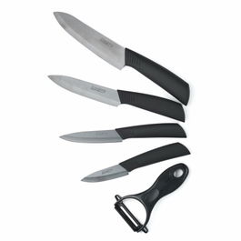 Set cutite 5 piese, Cook in Style, Heinner Home, ceramica/plastic, negru