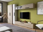 Living Pati 080 - Mobila Sufragerie Stejar + Alb