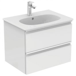 Mobilier baza Ideal Standard Tesi 60 x 49 x 44 cm, cu doua sertare, alb lucios