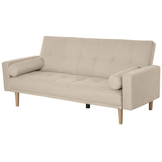 HomCom 2-in-1 canapea extensibila 3 locuri, 186 x 84 x 85cm | AOSOM RO