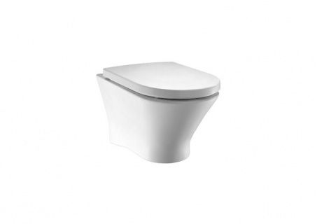 Vas WC Roca Nexo Rimless 53x36xH34.5 cm cu montaj suspendat