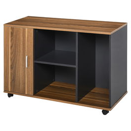 HOMCOM Dulapior de Birou Modern pentru Casa si Cabinet 100L x 40P x 66Acm Nuc gri
