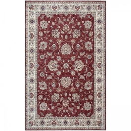 Covor rezistent Eko, ALT 05 - Red, Ivory, 100% poliester, 80 x 150 cm