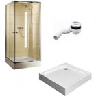 Set PROMO cabina, cadita si sifon Radaway Premium C 90x90 cm