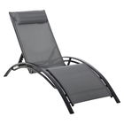 Outsunny Sezlong de Gradina 5 Inclinari din Aluminiu cu Perna Detasabila | Aosom Ro