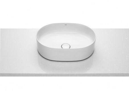 Lavoar tip bol Roca Inspira Round cu montaj pe blat 50 x 37 x 14 cm