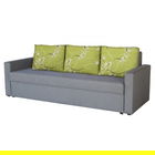 Canapea extensibila Firenze Grey Jasmine Flower 218x85x85 cm, cu lada de depozitare