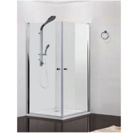 Cabina dus patrata cu usi batante Sanotechik Sanoflex 80 x 80 x H195 cm