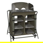 Outsunny Masa de camping tip dulap, Pliabila, Geanta de calatorie, 94x57x109cm, Verde