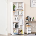 HomCom biblioteca design modern, 8 rafturi, 70x24x178 cm | AOSOM RO