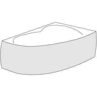 Panou frontal cada Radaway Naxia, 170 cm dreapta