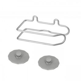 Suport hartie igienica Artic Frost, Metaltex, 15x9x8 cm, metal/ invelis din polytherm, argintiu