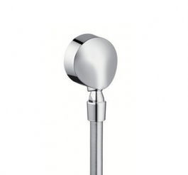 Accesoriu Hansgrohe FixFit E cu valva anti-retur si articulatie pentru furtun, crom