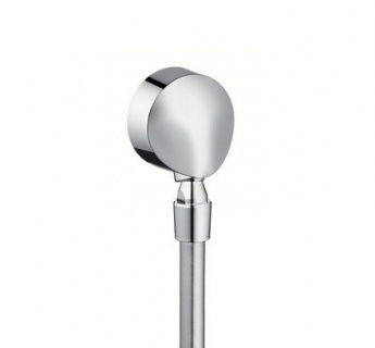 Accesoriu Hansgrohe FixFit E cu valva anti-retur si articulatie pentru furtun, crom