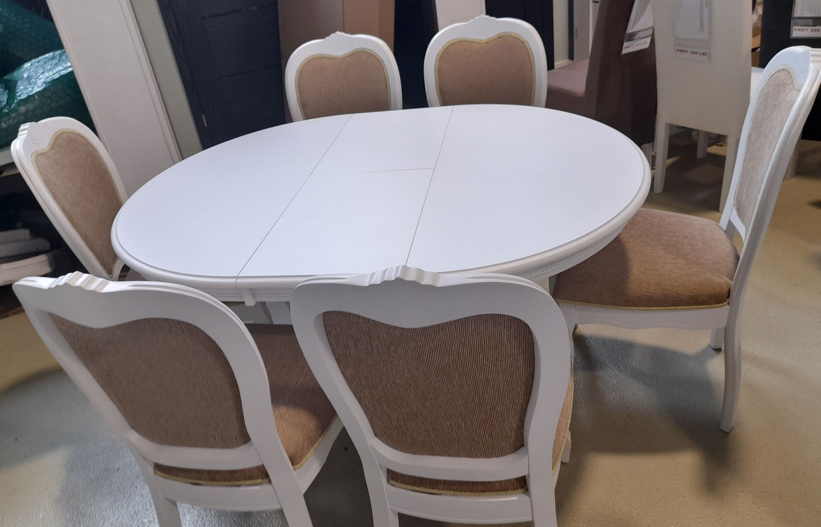 SET ANIA 1 MASA 106-141 CM + 6 SCAUNE