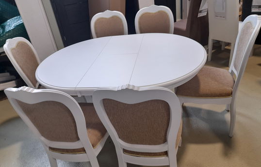 SET ANIA 1 MASA 106-141 CM + 6 SCAUNE