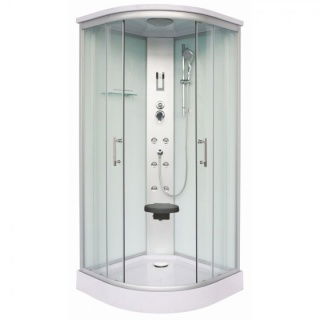 Cabina dus cu hidromasaj Sanotechnik QuickLine Scala, 90x90xH215 cm, completa