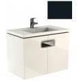 Mobilier pentru lavoar Kolo Twins cu doua usi, 80 cm negru mat