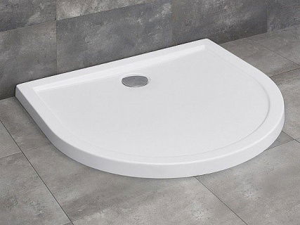 Cadita de dus semirotunda Radaway, Delos P 100x90 cm