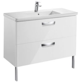 Set mobilier de baie cu lavoar, Roca The Gap 100x44xH65 cm, alb