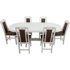 SET COM 2 MASA 160/190/90/76 + 6 SCAUNE