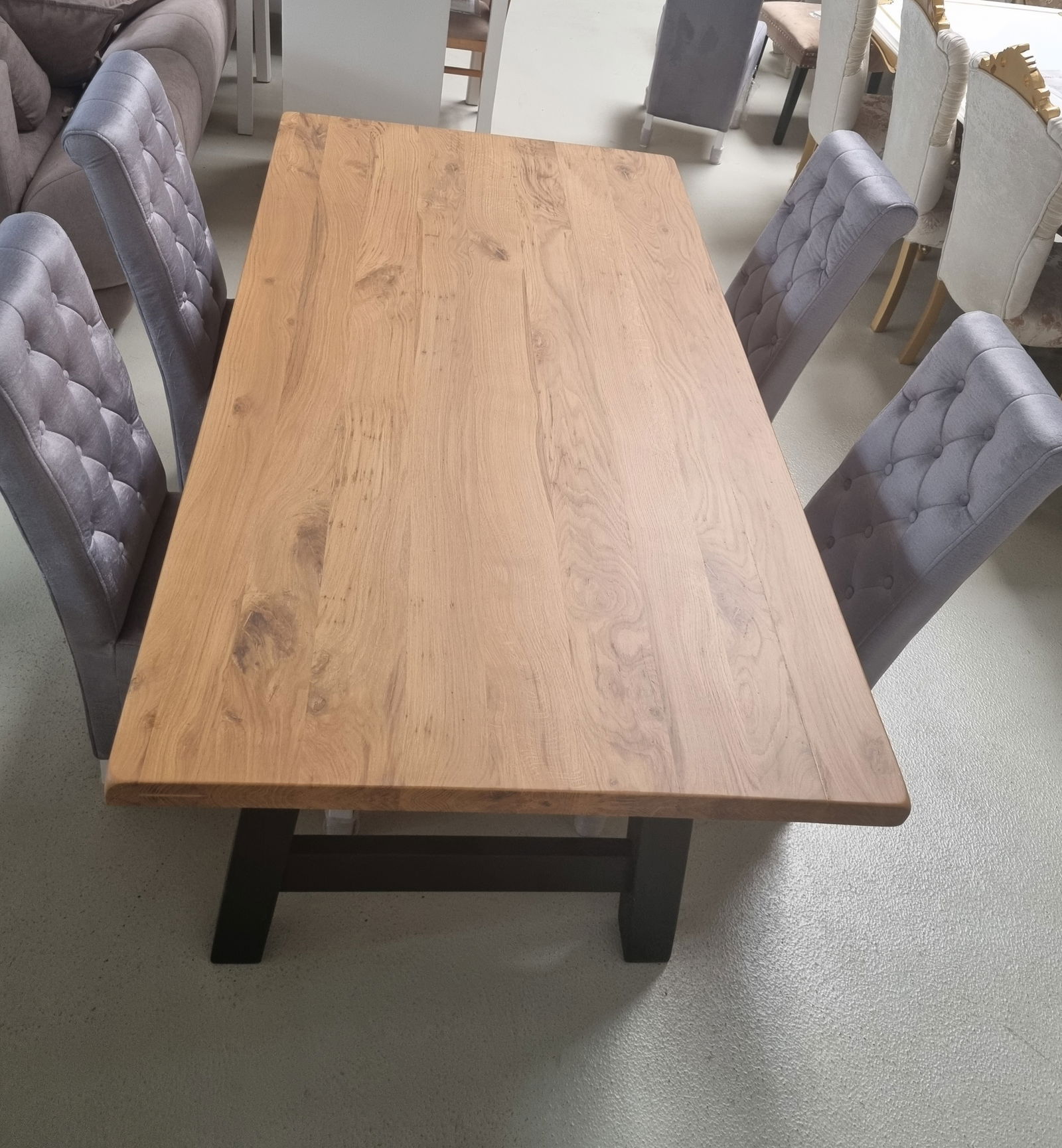 SET TIM 3 ,MASA FIXA 186X100X77 H + 4 SCAUNE