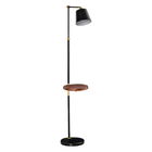 HomCom lampa de podea vintage 50x30x165 cm, negru | AOSOM RO
