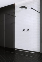 Cabina de dus Walk-in Radaway Modo New Black I 130 cm, profil negru