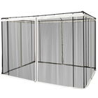 Outsunny Plasa de Tantari pentru Corturi, Perdele de Rezerva Universale cu Balamale, 302x207cm, Negru si Bej