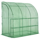 Outsunny Sera de Perete cu 2 Rafturi pentru Plante, legume, fructe, gradinarit 214x120x215cm, Verde | Aosom Ro