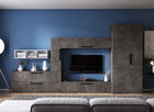 Living Pati 184 - Mobila Sufragerie Gri Beton