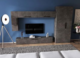 Living Pati 176 - Mobila Sufragerie Gri Beton