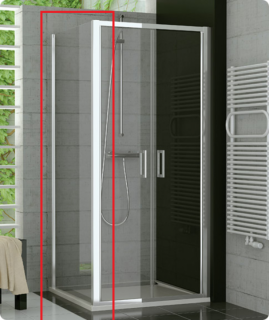 Perete lateral cabina dus SanSwiss Top-Line TOPF 120xH190
