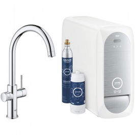 Baterie Grohe Blue Home crom cu sistem de filtrare, racire si acidulare a apei