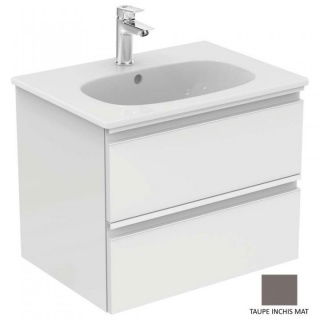 Mobilier baza Ideal Standard Tesi 60 x 49 x 44 cm, cu doua sertare, grej