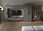 Living Pati 212 - Mobila Sufragerie Gri Beton