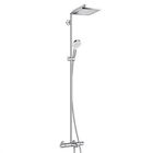 Sistem cada si dus Hansgrohe Crometta E 240 1 jet cu baterie termostatata