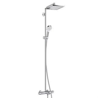 Sistem cada si dus Hansgrohe Crometta E 240 1 jet cu baterie termostatata