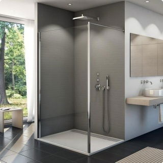 Cabina dus Walk-in SanSwiss Fun 120 x H200 cm sticla Durlux