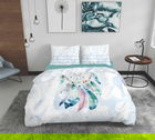Lenjerie de pat dubla Dream Catcher, Bedora, 4 piese, 200x220, 100% bumbac, multicolor