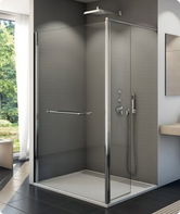 Cabina dus Walk-in SanSwiss Fun FUD2 80 x 40 x H200 cm sticla securizata