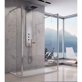 Cabina dus Walk-in SanSwiss Fun FUT2 160 x H200 cm sticla Durlux