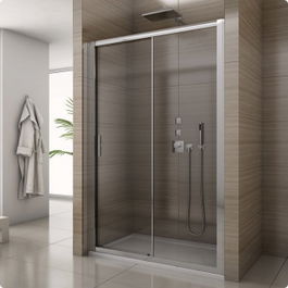 Usa de nisa culisanta dubla SanSwiss SALIA SAS2 120xH190 cm sticla securizata