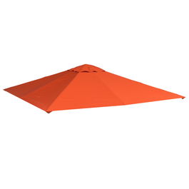 Outsunny Acoperis de Schimb pentru Foisor 3x3m din Poliester Impermeabil Anti-UV, Portocaliu