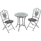 Outsunny Set de Gradina cu Mozaic de 3 Piese, din Metal, Verde | Aosom Ro