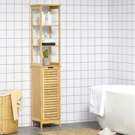 Kleankin mobilier baie tip turn, lemn, 34x30x173 cm | AOSOM RO