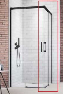 Usa cabina de dus Radaway Idea Black KDD dreapta 120 x H200.5 cm profil negru mat