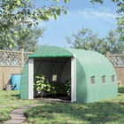 Outsunny Sera Tunel de Gradina pentru plante, legume, fructe cu Usa si 6 Ferestre, Cadru in otel, Verde | AOSOM RO