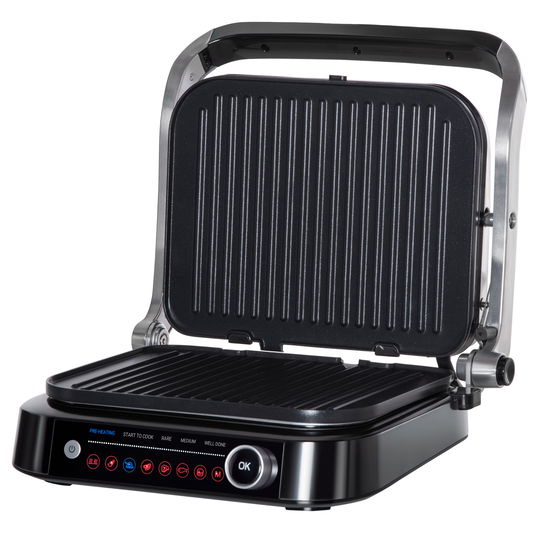 HomCom, gratar electric antiaderent de 2100 W, negru | AOSOM RO